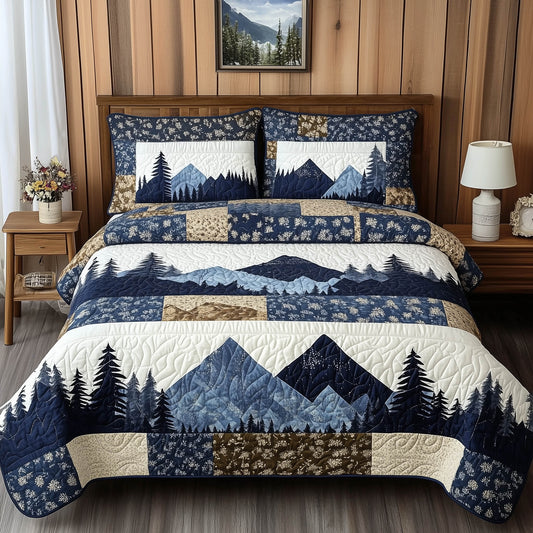 Blue Mountain 3-Piece Quilted Bedding Set GFTONL3951