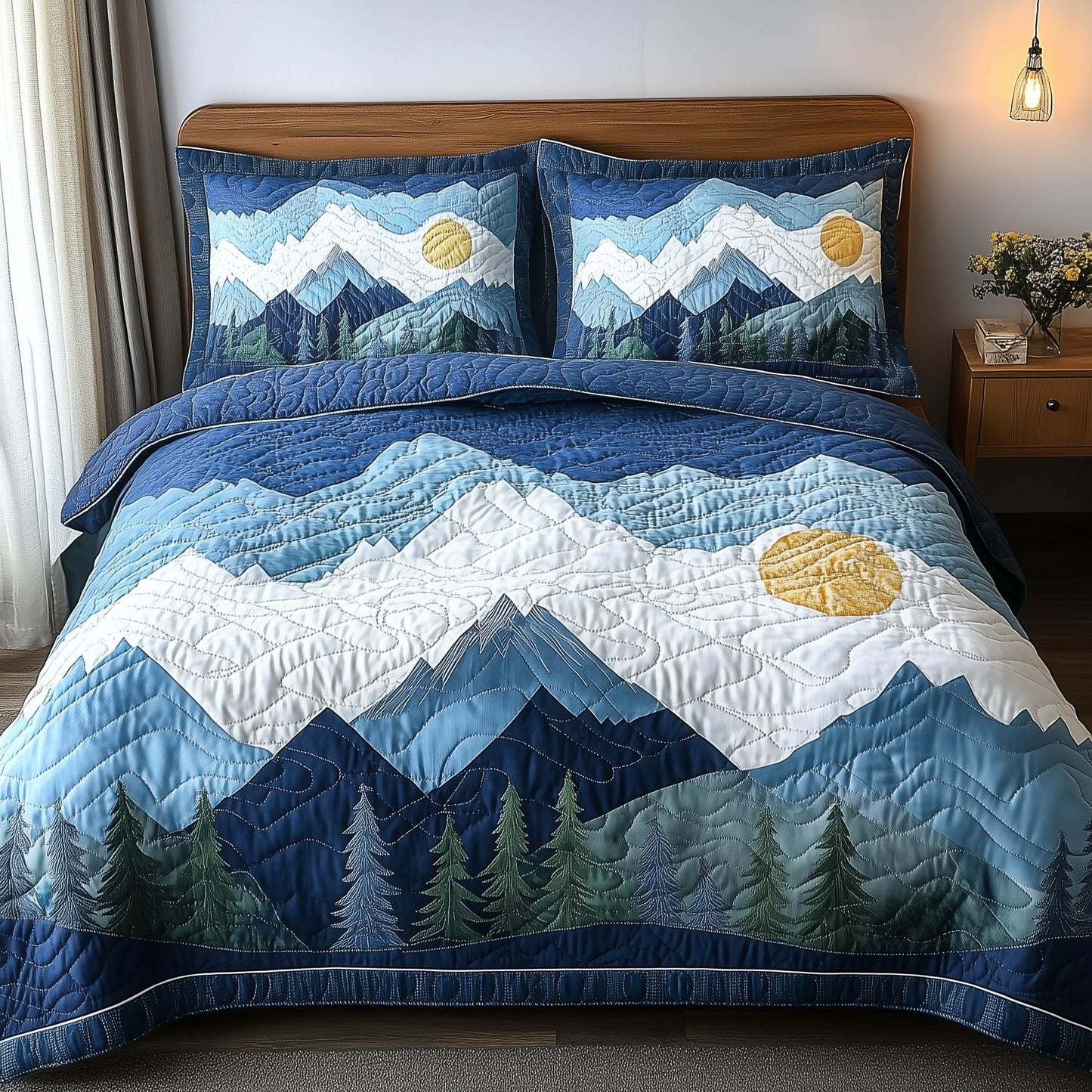 Forest Soul 3-Piece Quilted Bedding Set GFTONL3956