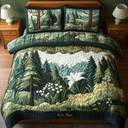 Forest Soul 3-Piece Quilted Bedding Set GFTONL3957