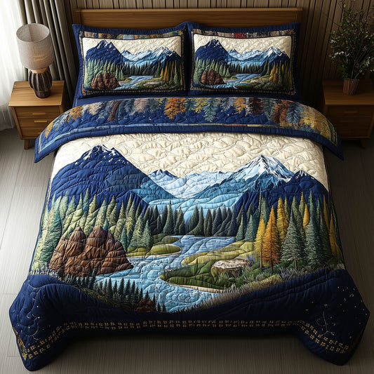 Forest Soul 3-Piece Quilted Bedding Set GFTONL3959