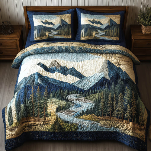 Forest Soul 3-Piece Quilted Bedding Set GFTONL3960