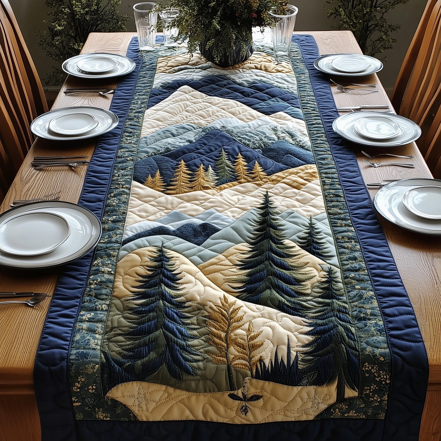 Forest Vibe Quilted Table Runner GFTONL3984