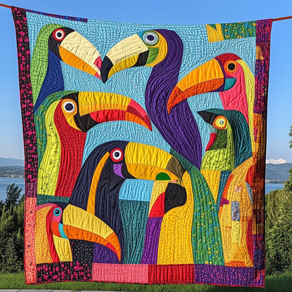 Joyful Toucan Quilted Blanket GFTONL3996