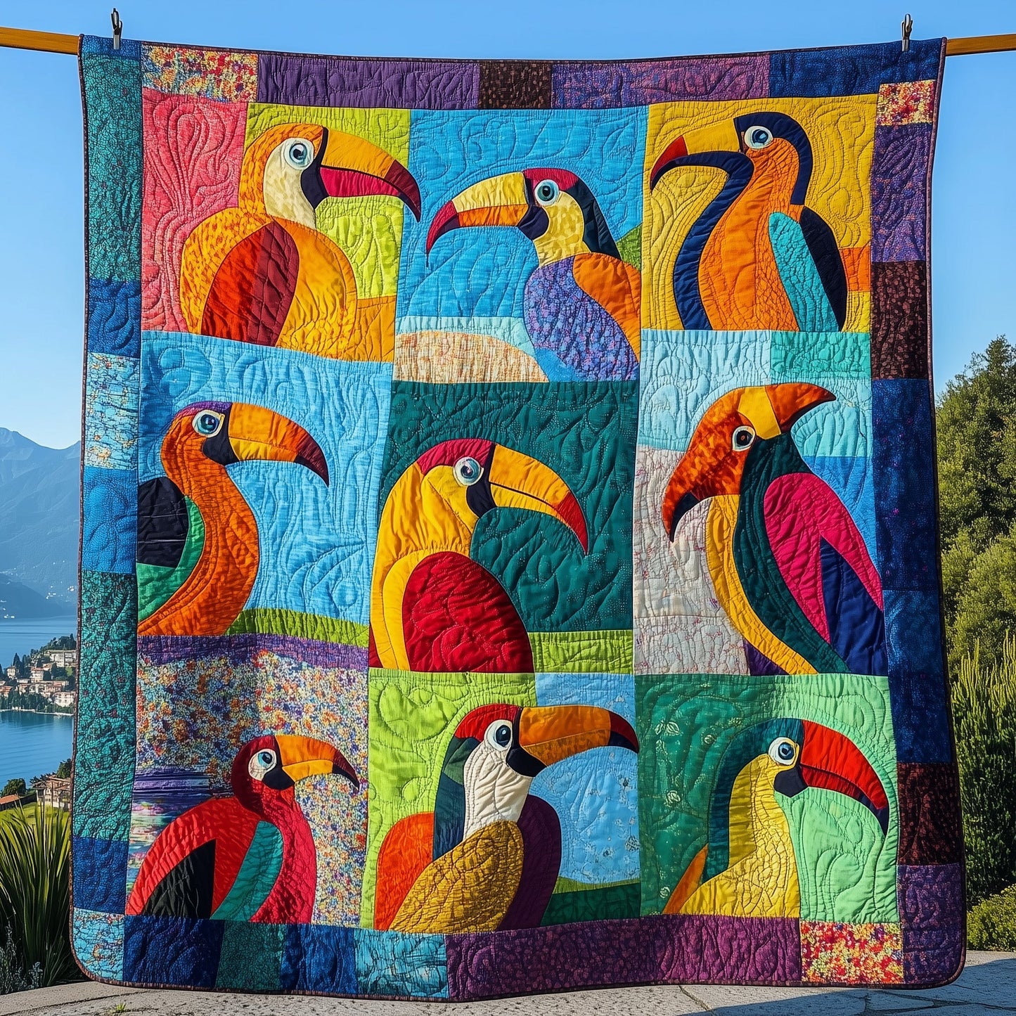 Joyful Toucans Quilted Blanket GFTONL3999