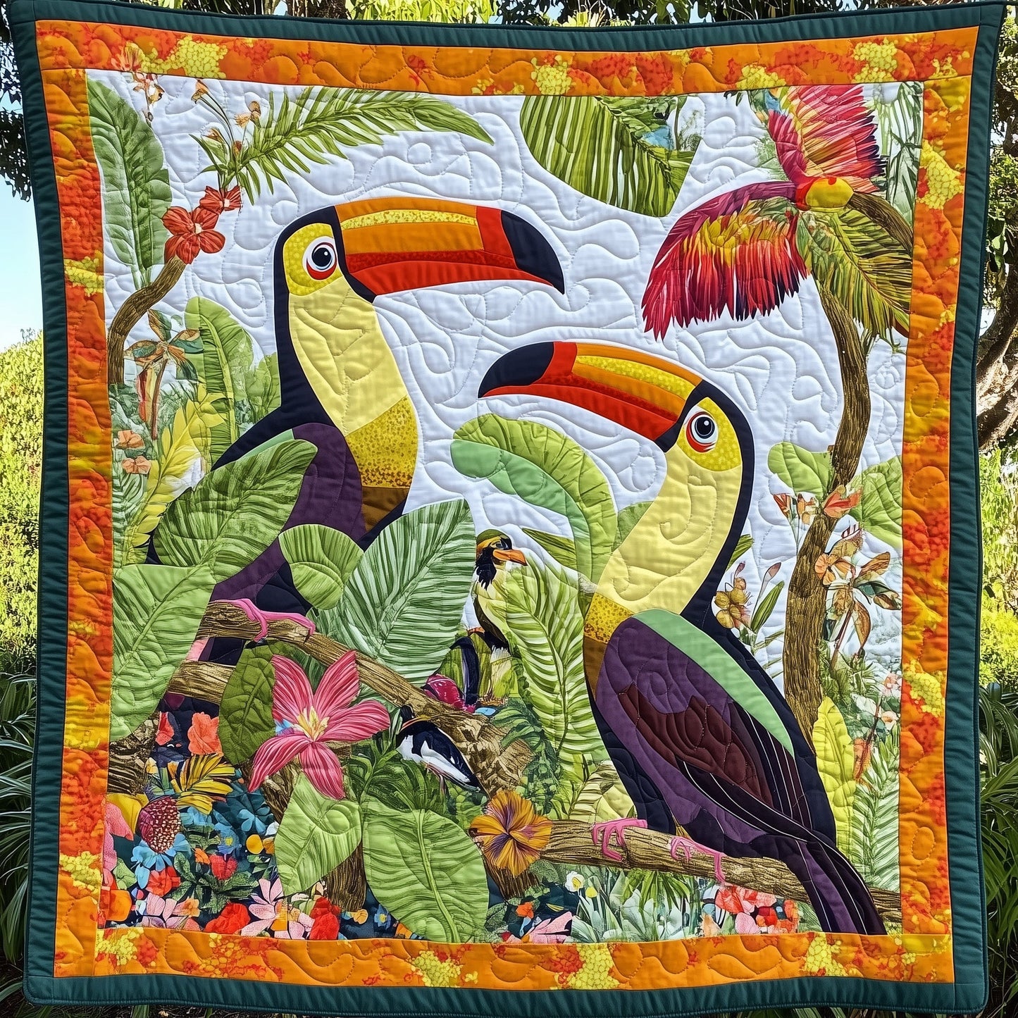 Joyful Toucans Quilted Blanket GFTONL4001