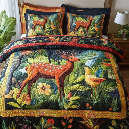 Wonder Woodland  3-Piece Quilted Bedding Set GFTONL4008