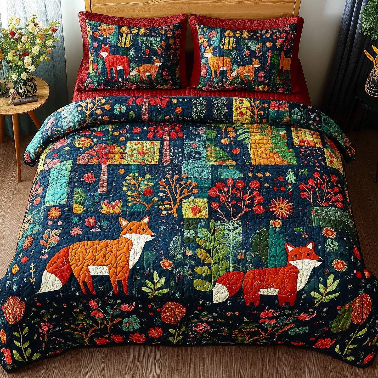 Wonder Woodland  3-Piece Quilted Bedding Set GFTONL4009