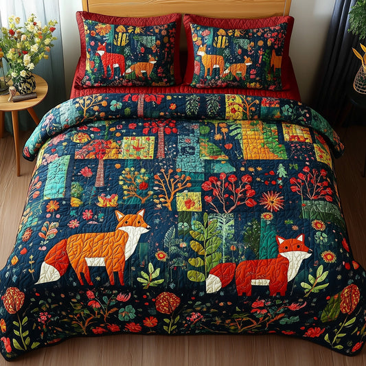 Wonder Woodland  3-Piece Quilted Bedding Set GFTONL4009