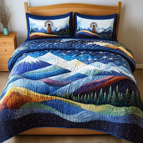 Windmill In Stillness 3-Piece Quilted Bedding Set GFTONL4031