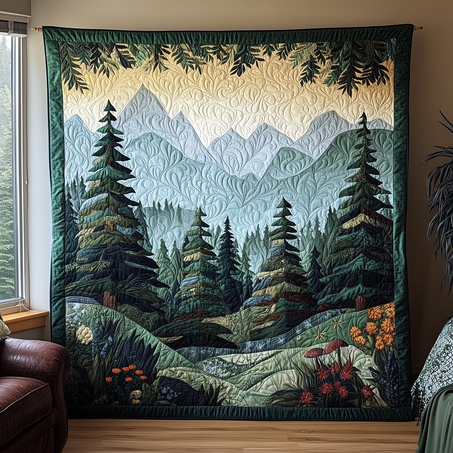 Peaceful Mountain Quilted Blanket GFTONL4036