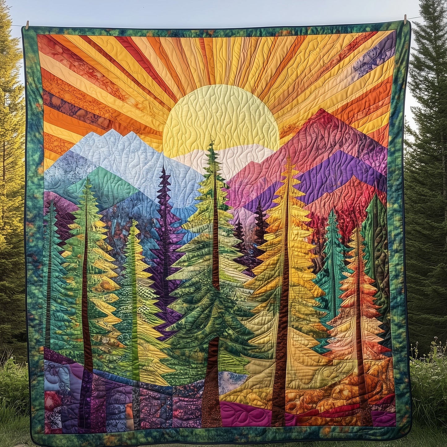 Sunshine Forest Quilted Blanket GFTONL4042