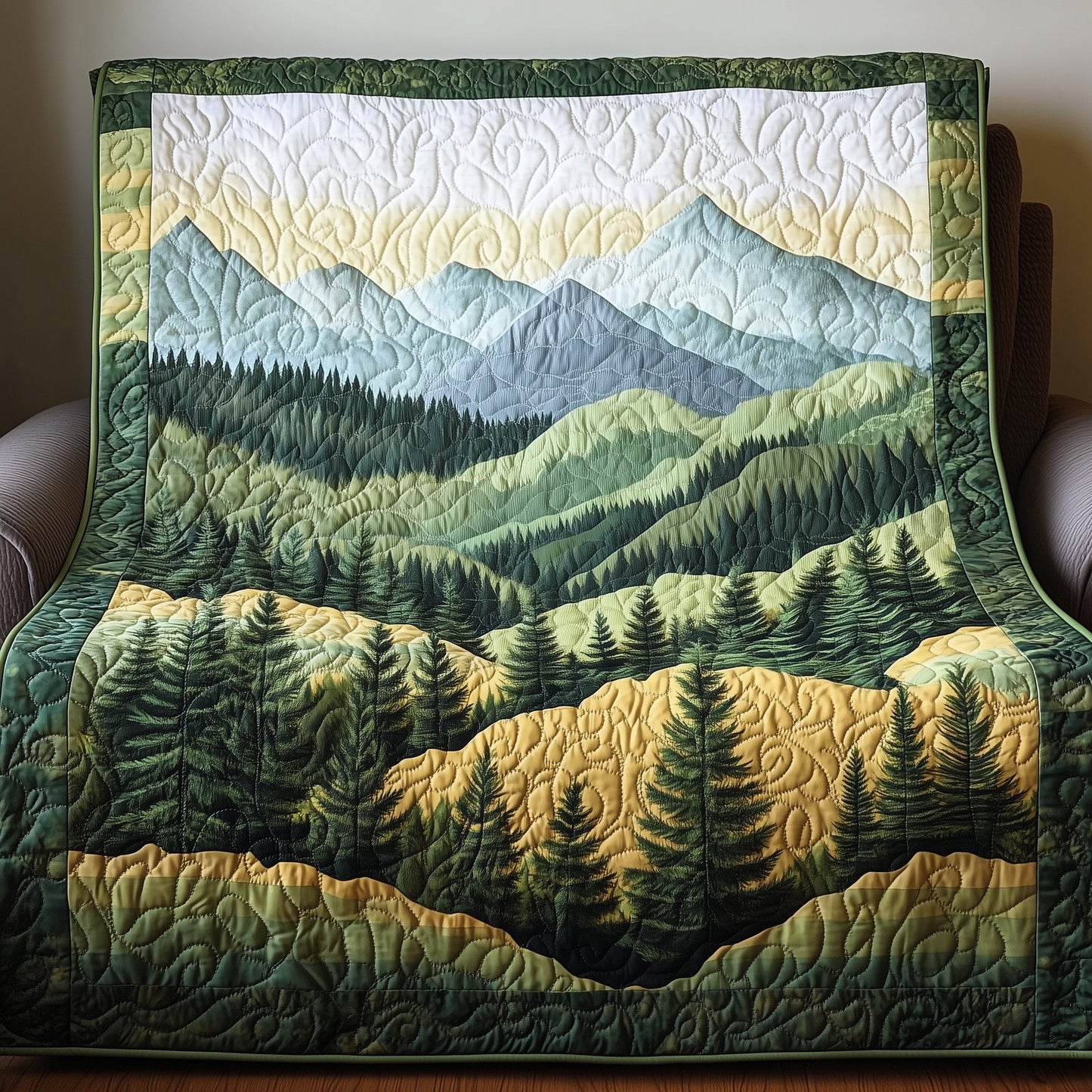 Misty Forest Quilted Blanket GFTONL4049