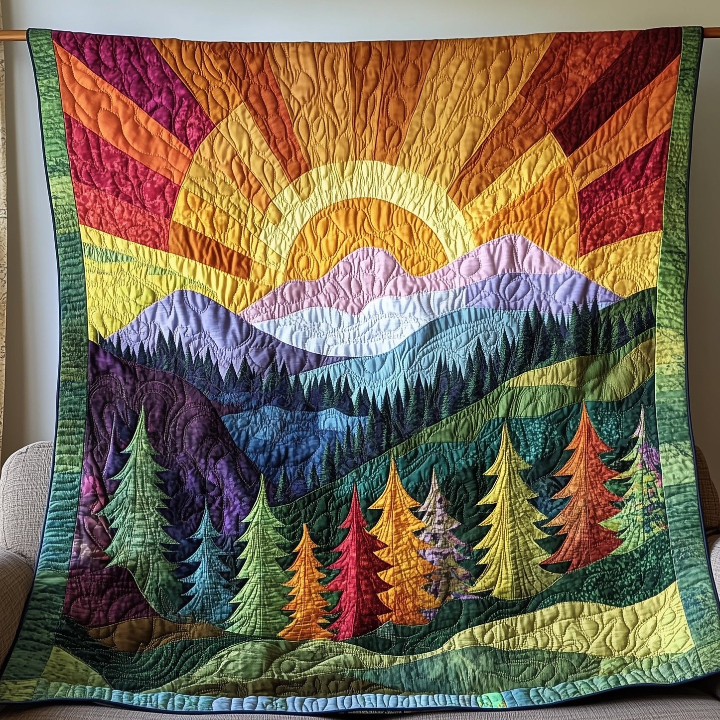 Sunshine Forest Quilted Blanket GFTONL4053