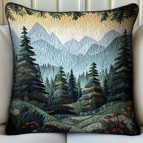 Peaceful Mountain Quilted Pillow Case GFTONL4070