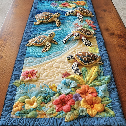 Aloha Turtles Quilted Table Runner GFTONL4091