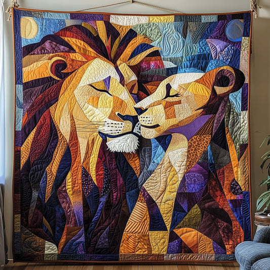 Lion And Lioness Quilted Blanket GFTONL4098