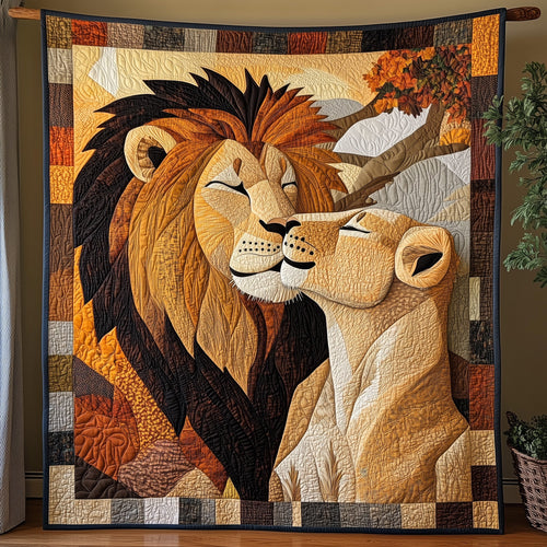 Lions In Love Quilted Blanket GFTONL4100