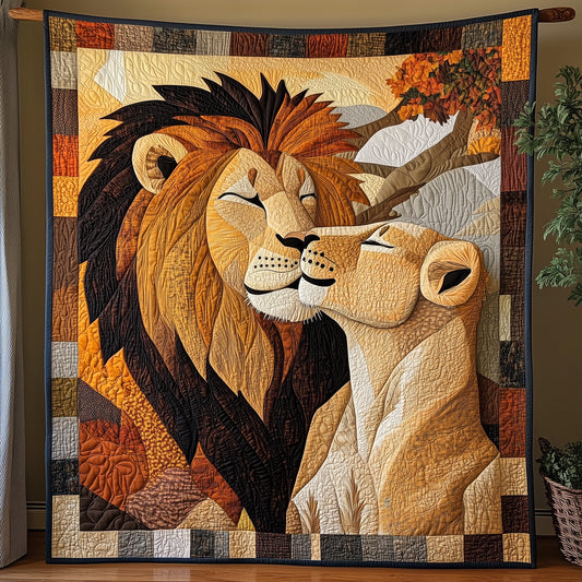 Lions In Love Quilted Blanket GFTONL4100