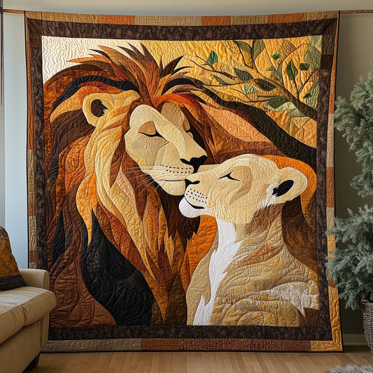 Lions In Love Quilted Blanket GFTONL4101