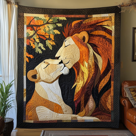 Lions In Love Quilted Blanket GFTONL4102