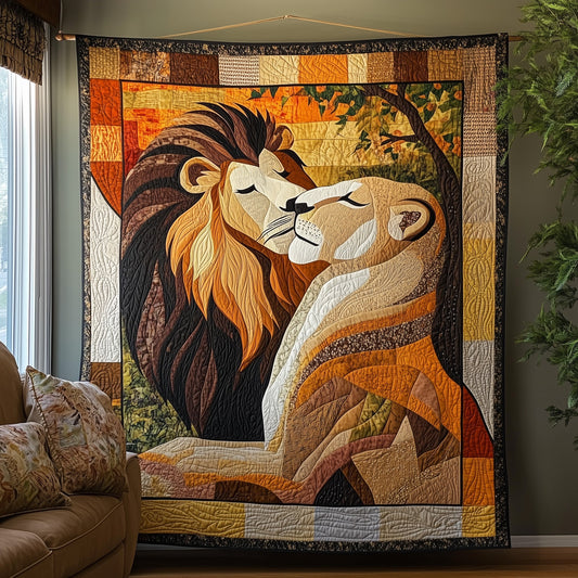 Lions In Love Quilted Blanket GFTONL4103