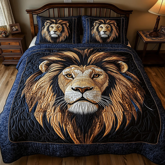 Valor Lion King 3-Piece Quilted Bedding Set GFTONL4117