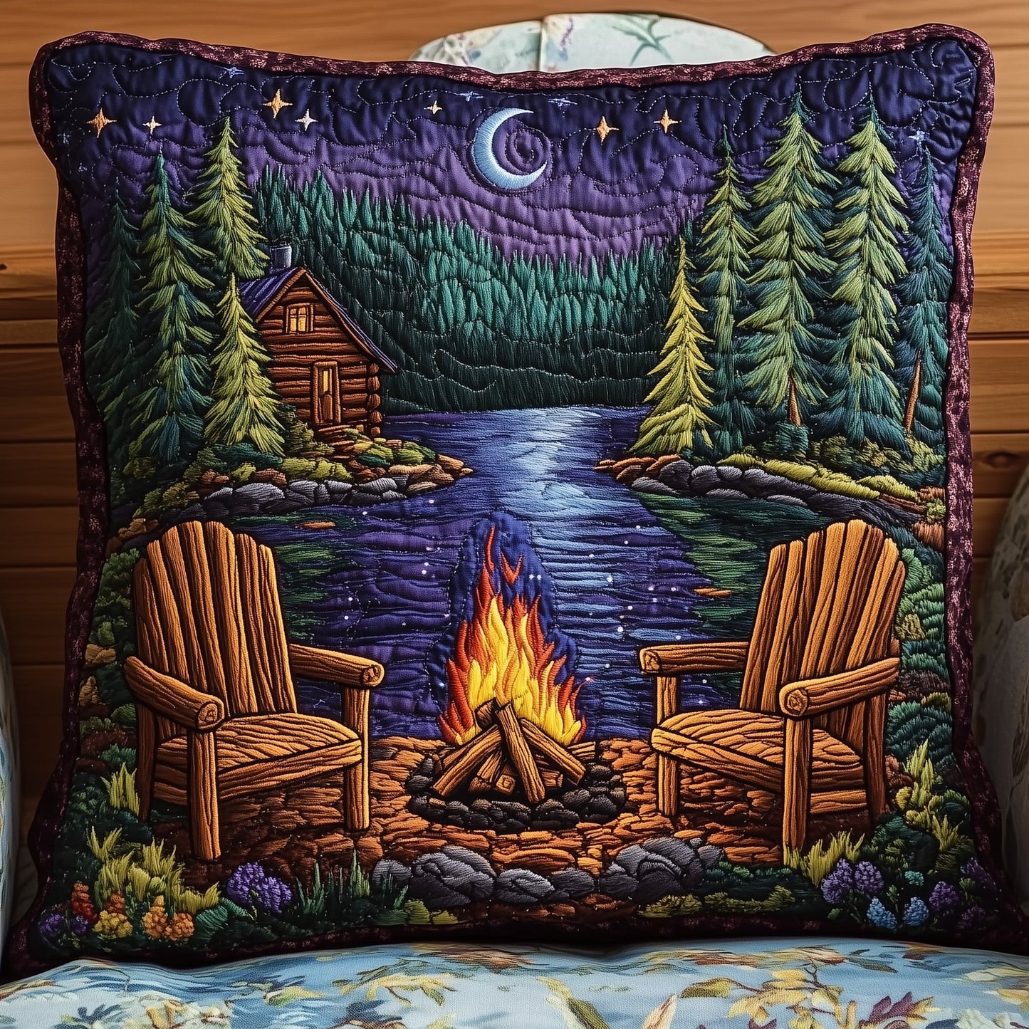 Midnight Harmony Quilted Pillow Case GFTONL4122