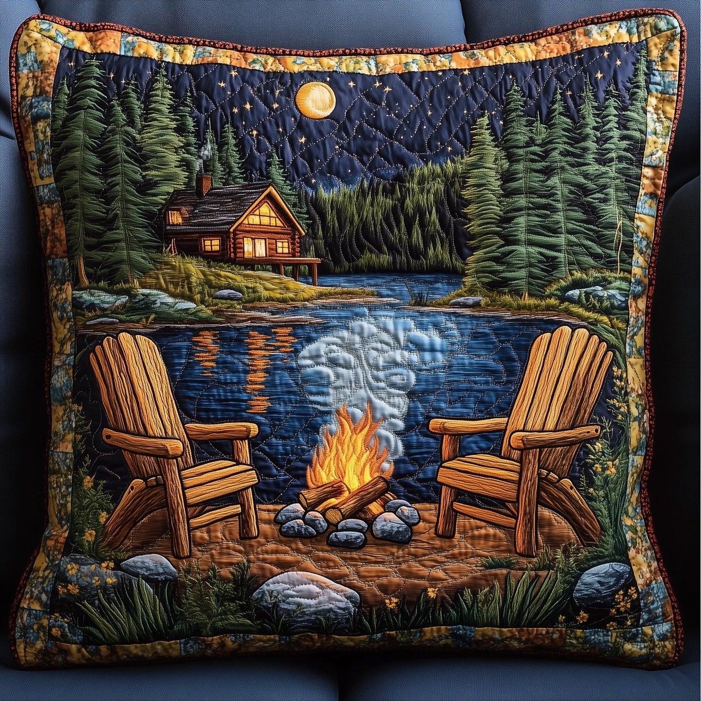 Midnight Harmony Quilted Pillow Case GFTONL4123