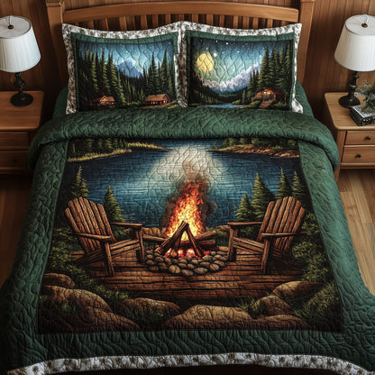 Peaceful Retreat 3-Piece Quilted Bedding Set GFTONL4132