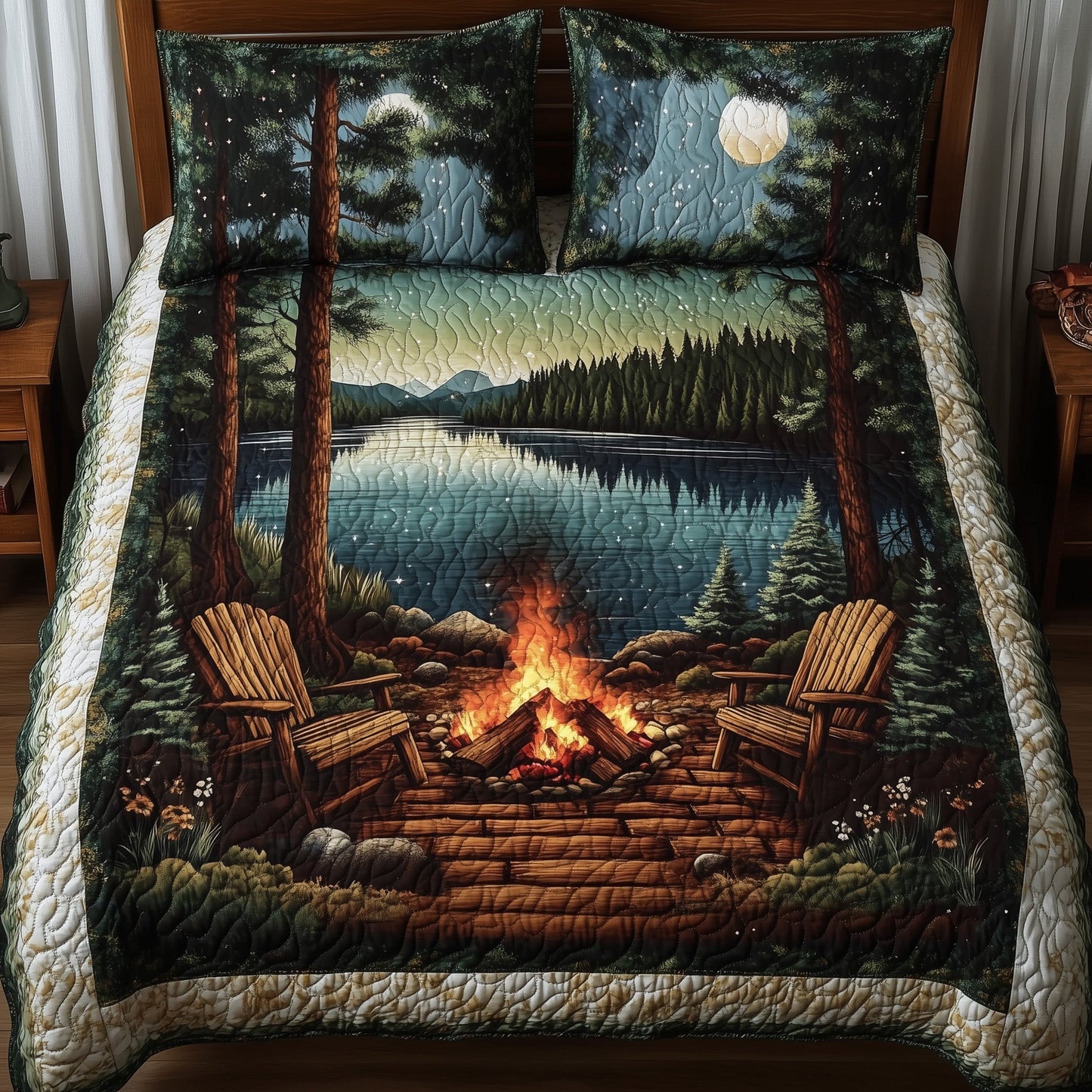 Harmony Retreat 3-Piece Quilted Bedding Set GFTONL4134