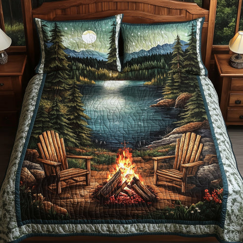 Harmony Retreat 3-Piece Quilted Bedding Set GFTONL4136