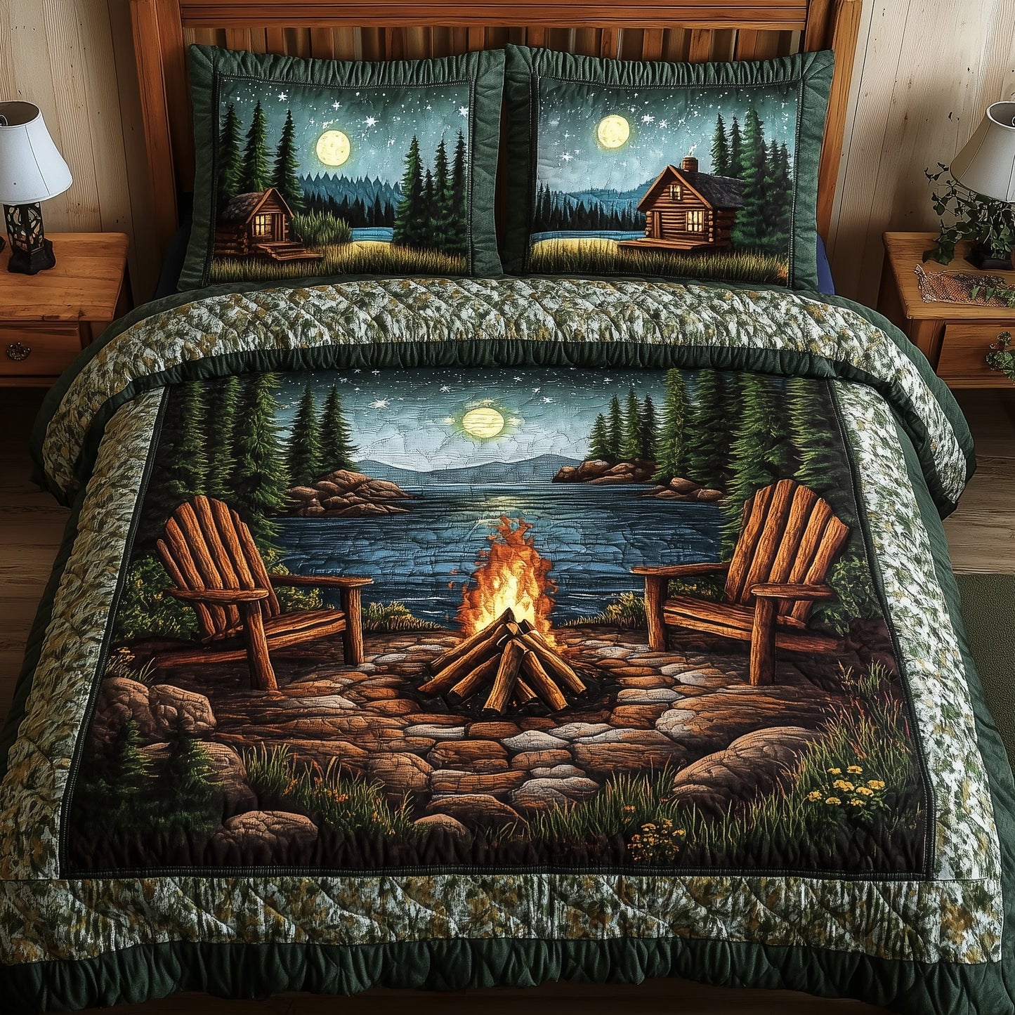 Moonlight Harmony 3-Piece Quilted Bedding Set GFTONL4139