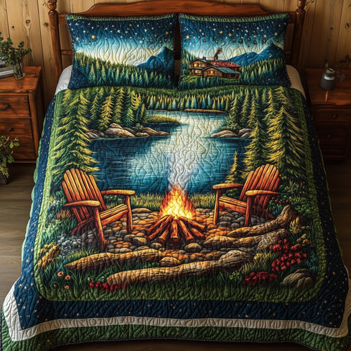 Nature Retreat  3-Piece Quilted Bedding Set GFTONL4145