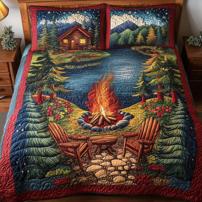 Cozy Harmony 3-Piece Quilted Bedding Set GFTONL4149