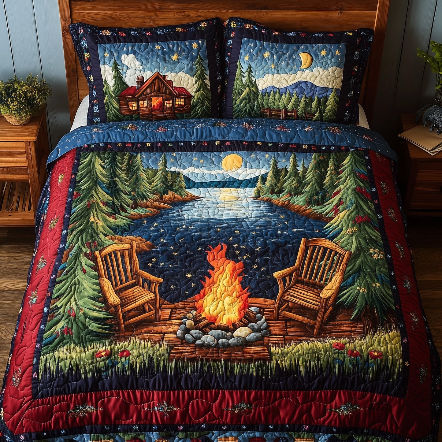 Peaceful Drift 3-Piece Quilted Bedding Set GFTONL4153
