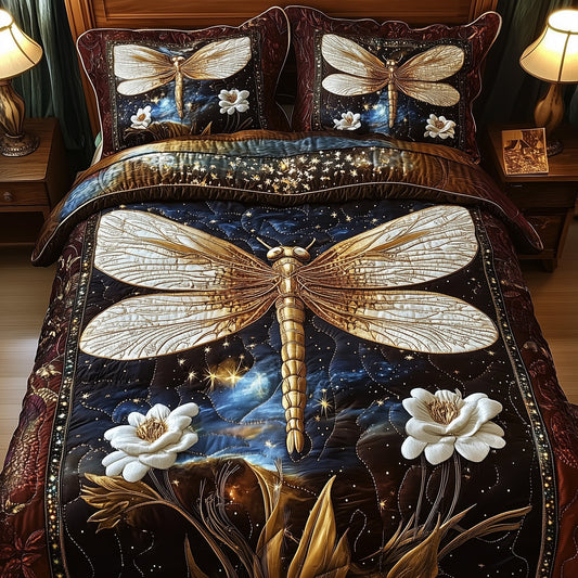 Dreamy Dragonfly 3-Piece Quilted Bedding Set GFTONL4169
