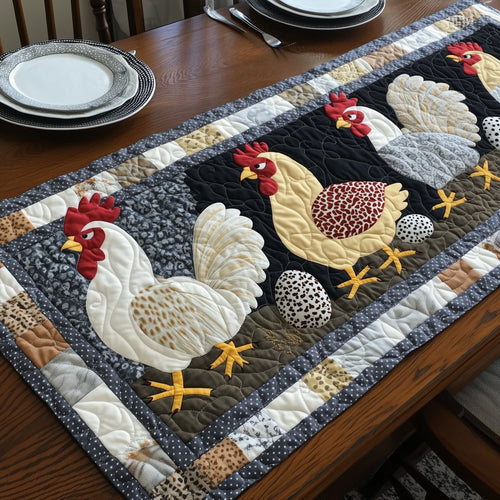 Chicken Crew Quilted Table Runner GFTONL4185
