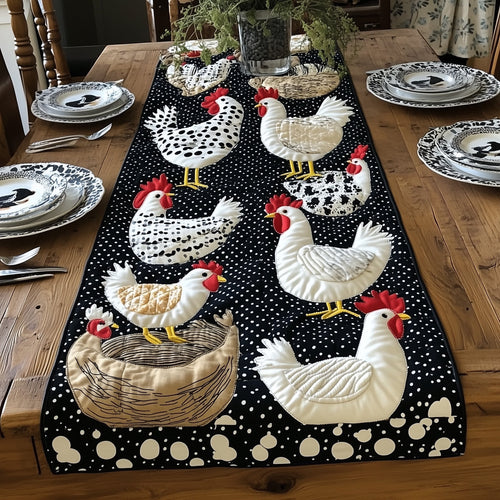 Chicken Crew Quilted Table Runner GFTONL4187