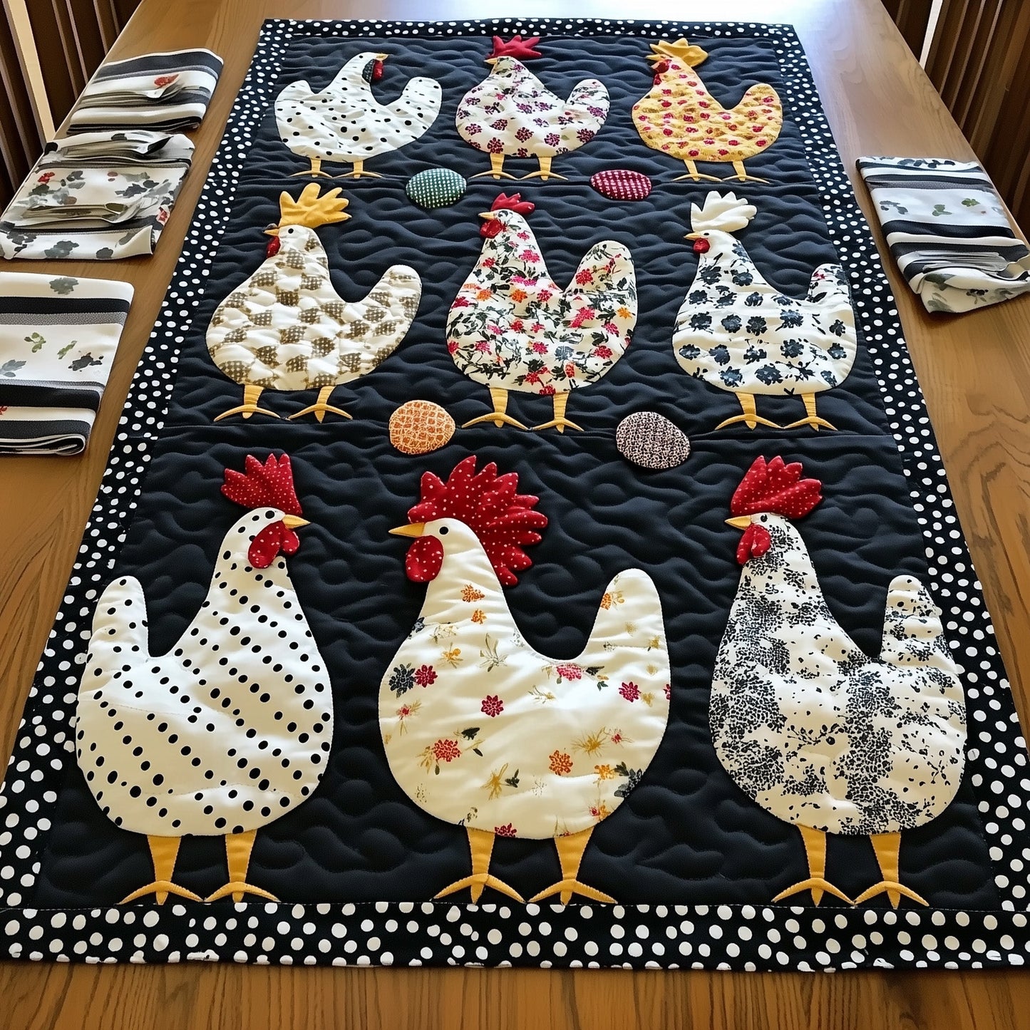 Feather Gang Quilted Table Runner GFTONL4191