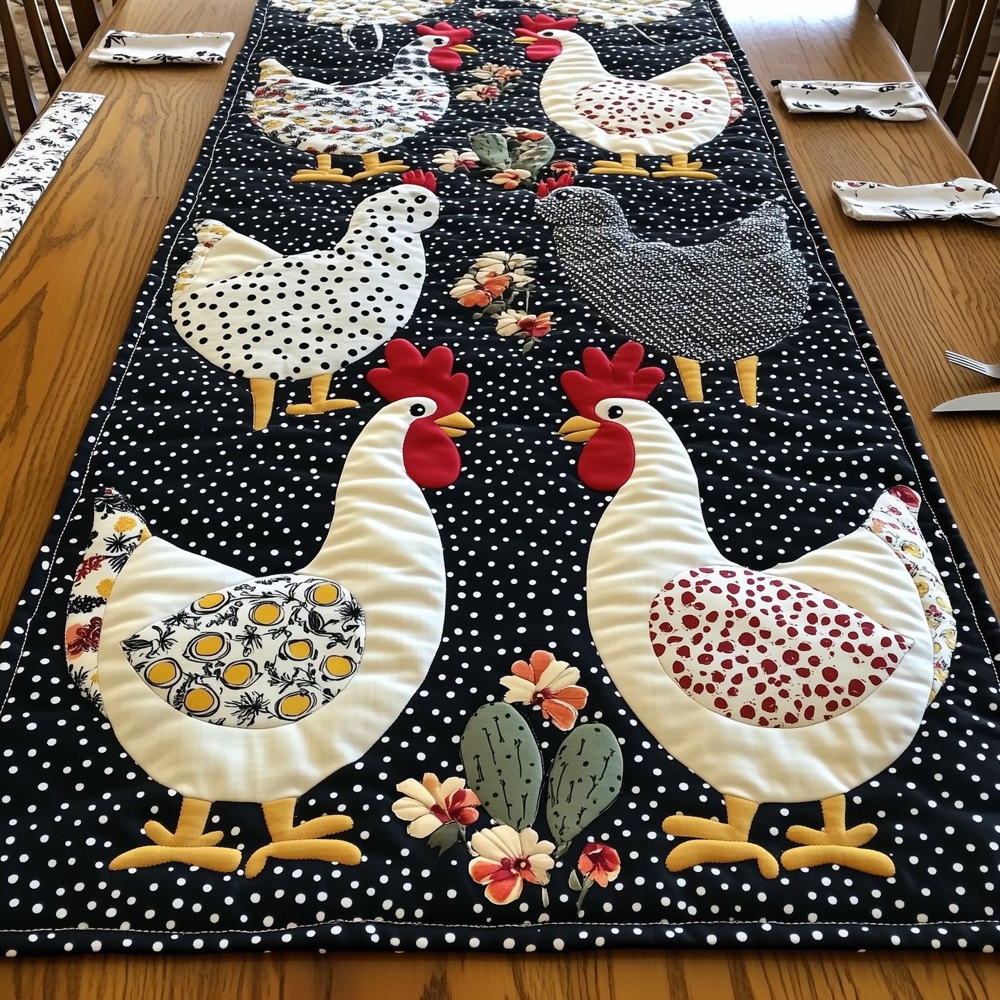 Feather Gang Quilted Table Runner GFTONL4193