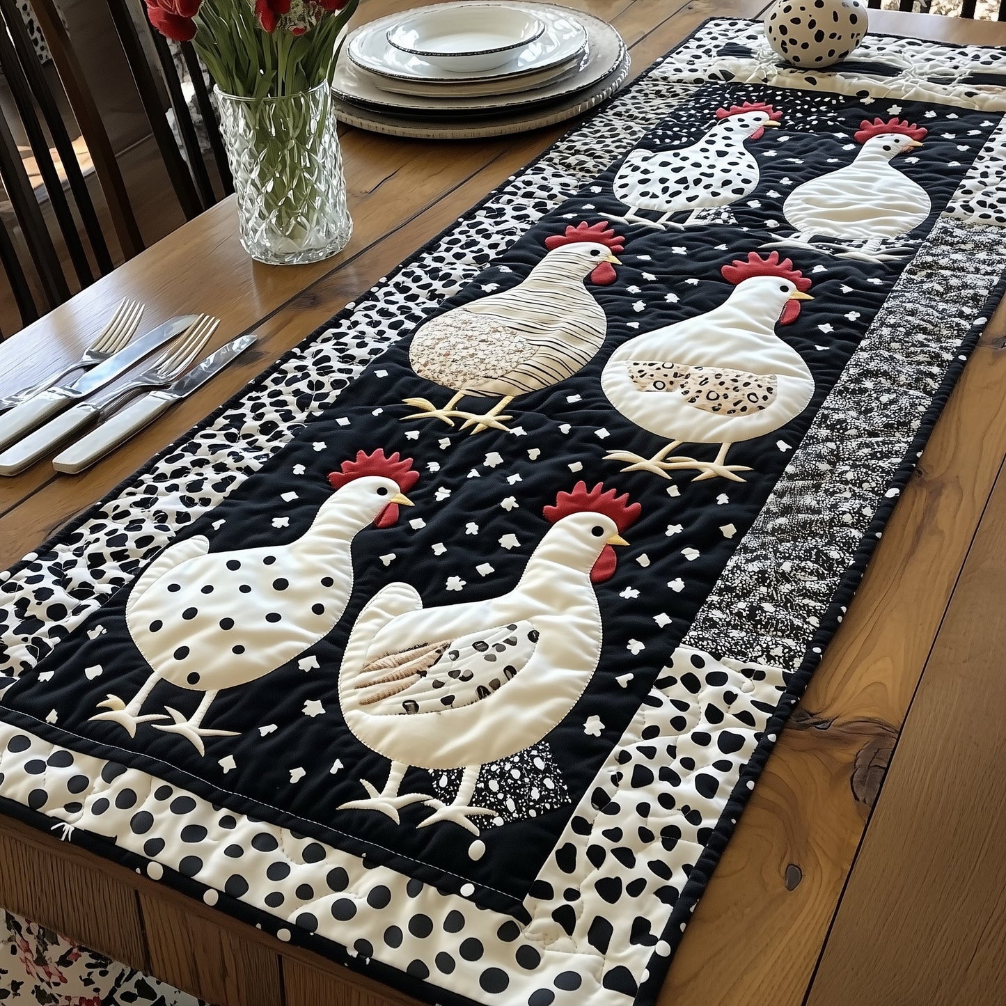 The Coop Troop Quilted Table Runner GFTONL4199