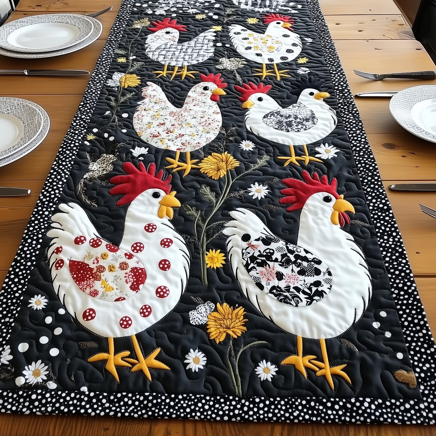 The Coop Troop Quilted Table Runner GFTONL4200
