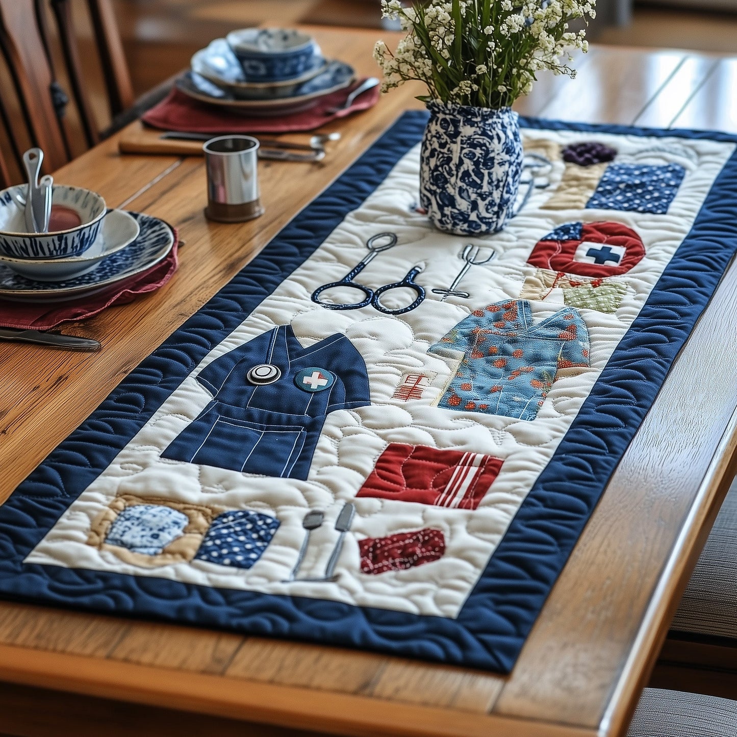 Nurse Life Quilted Table Runner GFTONL4225