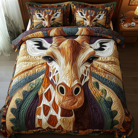 Majestic Giraffe 3-Piece Quilted Bedding Set GFTONL4242