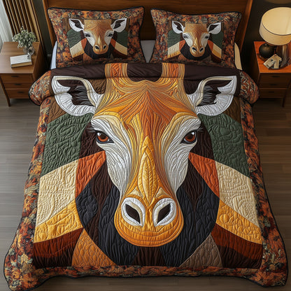 Gentle Giraffe 3-Piece Quilted Bedding Set GFTONL4246