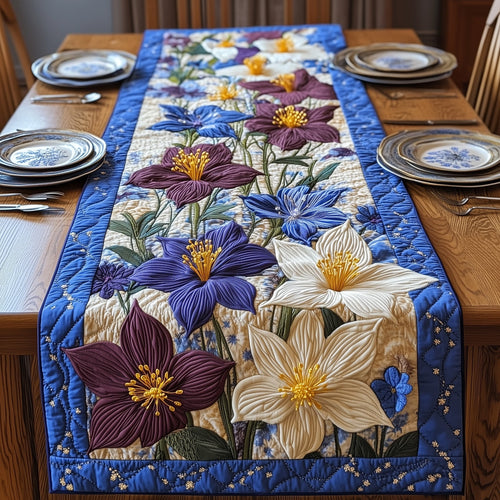 Blooming Columbine  Quilted Table Runner GFTONL4275