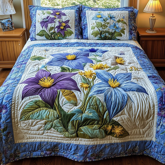 Columbine Charm 3-Piece Quilted Bedding Set GFTONL4283