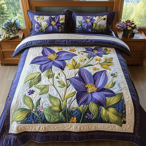 Columbine Charm 3-Piece Quilted Bedding Set GFTONL4289