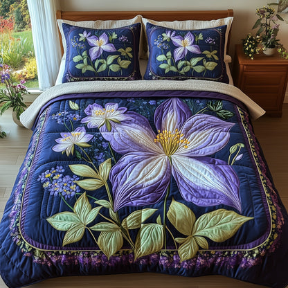 Columbine Charm 3-Piece Quilted Bedding Set GFTONL4291