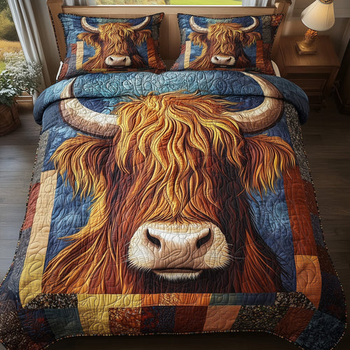 Patchy Moo 3-Piece Quilted Bedding Set GFTONL4298